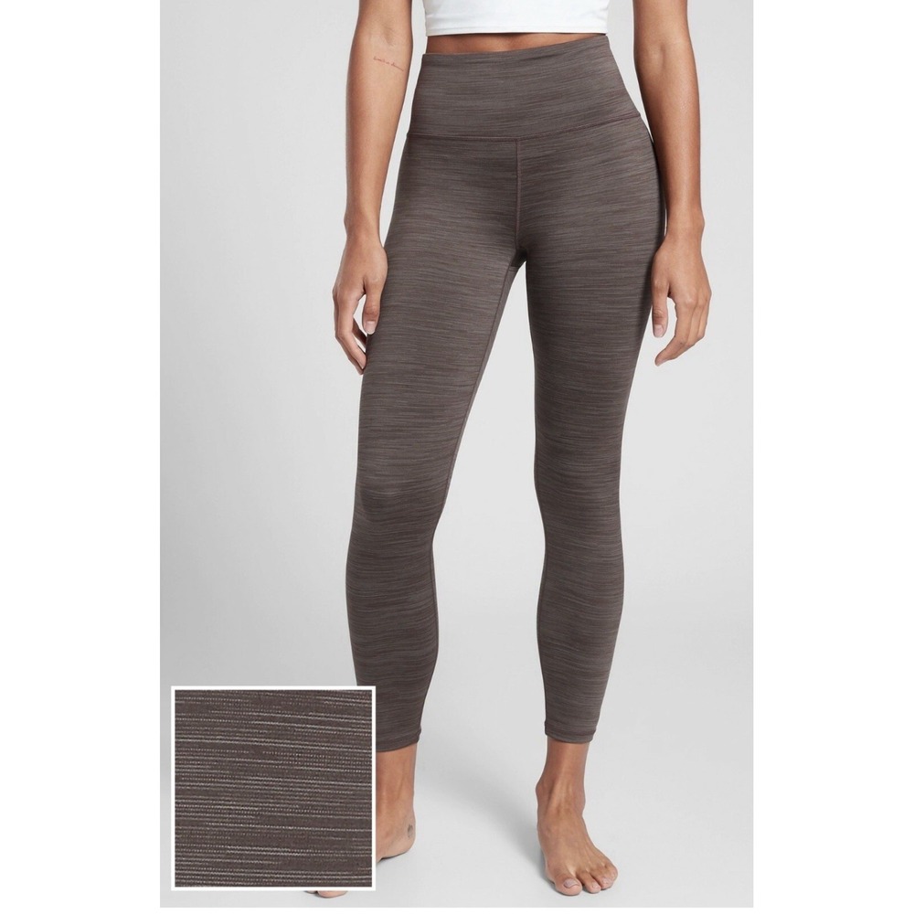 EUC Athleta Elation Space Dye 7/8 Tight, Coffee‎ House SIZE XS #599747